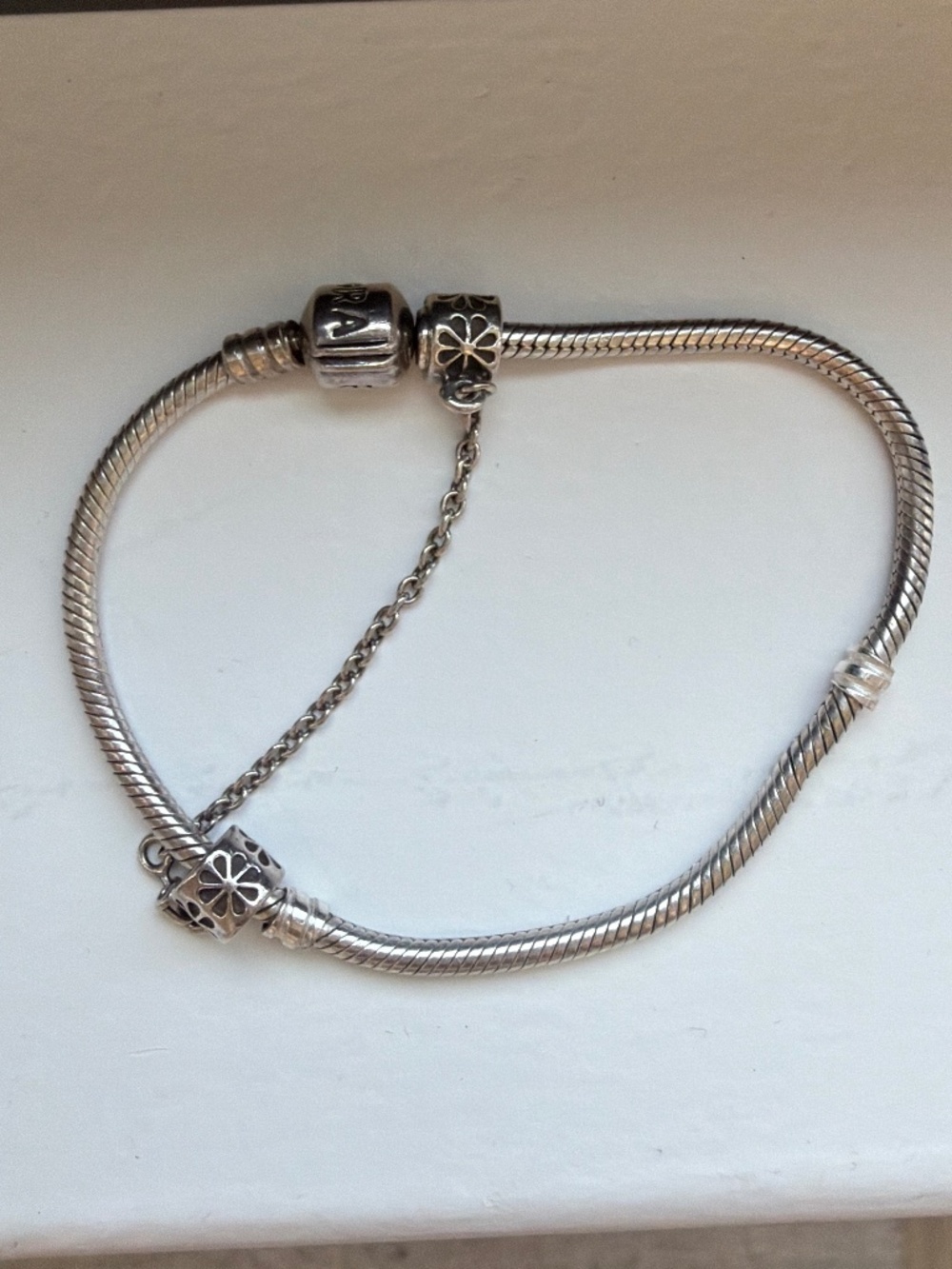 Pandora Moments Bracelet + Safety ChaiN